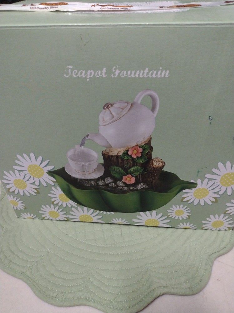New In Box Oh Gussie Teapot Fountain