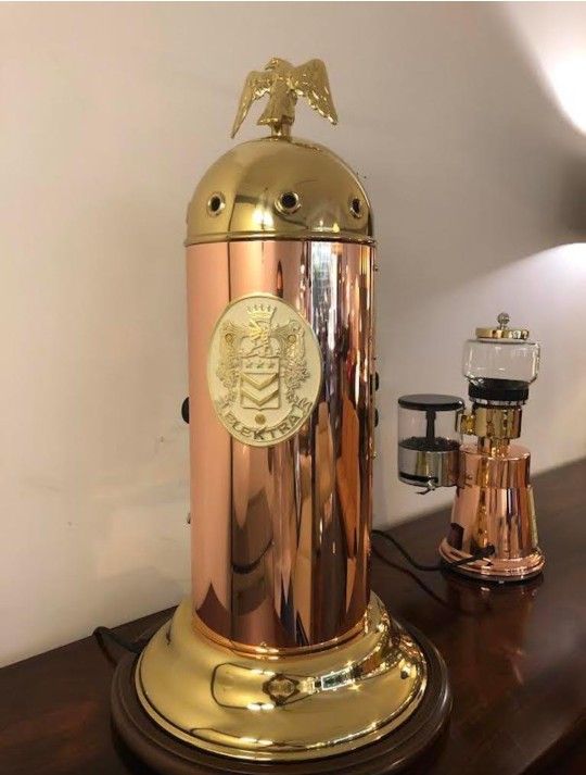 Italian Espresso Coffee Machine and Grinder Elektra Model Belle Époque