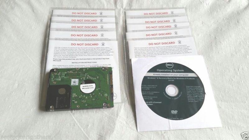 NEW Dell Windows 8/10 Pro Product Key Sealed + DVD Media.
