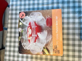 Punch bowl set.