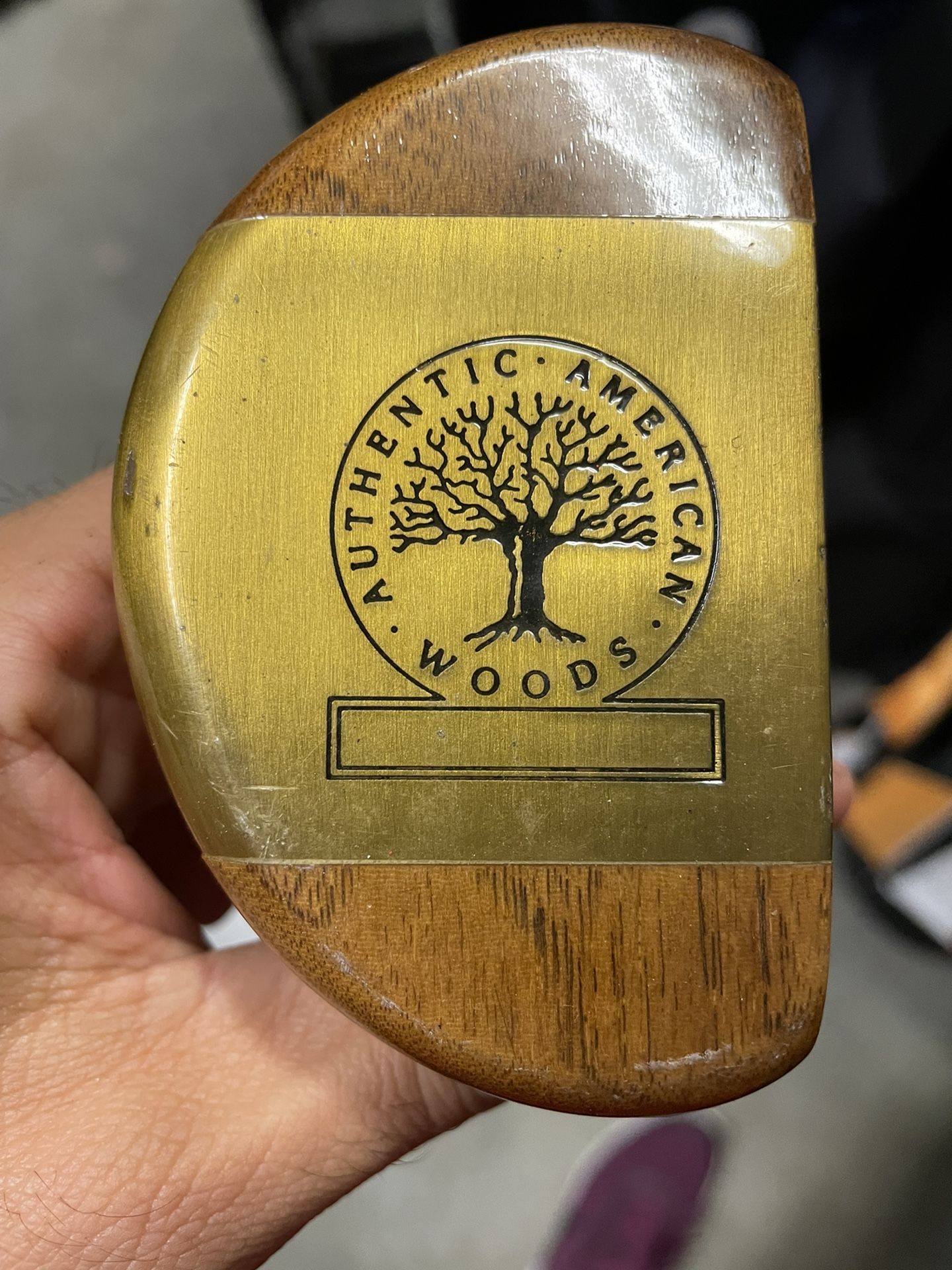 Authentic American woods Louisville Golf Persimmon mallet putter 34