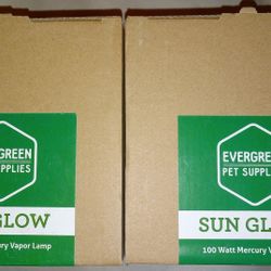 Lot Of2 Evergreen Reptile 100w Mercury Light Bulbs Infrared 
