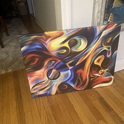 Colorful Abstract Wall Art 32x 24