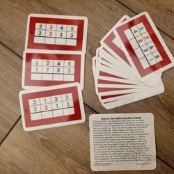 Montessori Addition Math Equation Cards