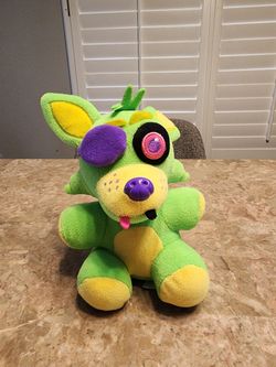 FNAF Blacklight Wave Foxy Green Five Nights At Freddys Plush