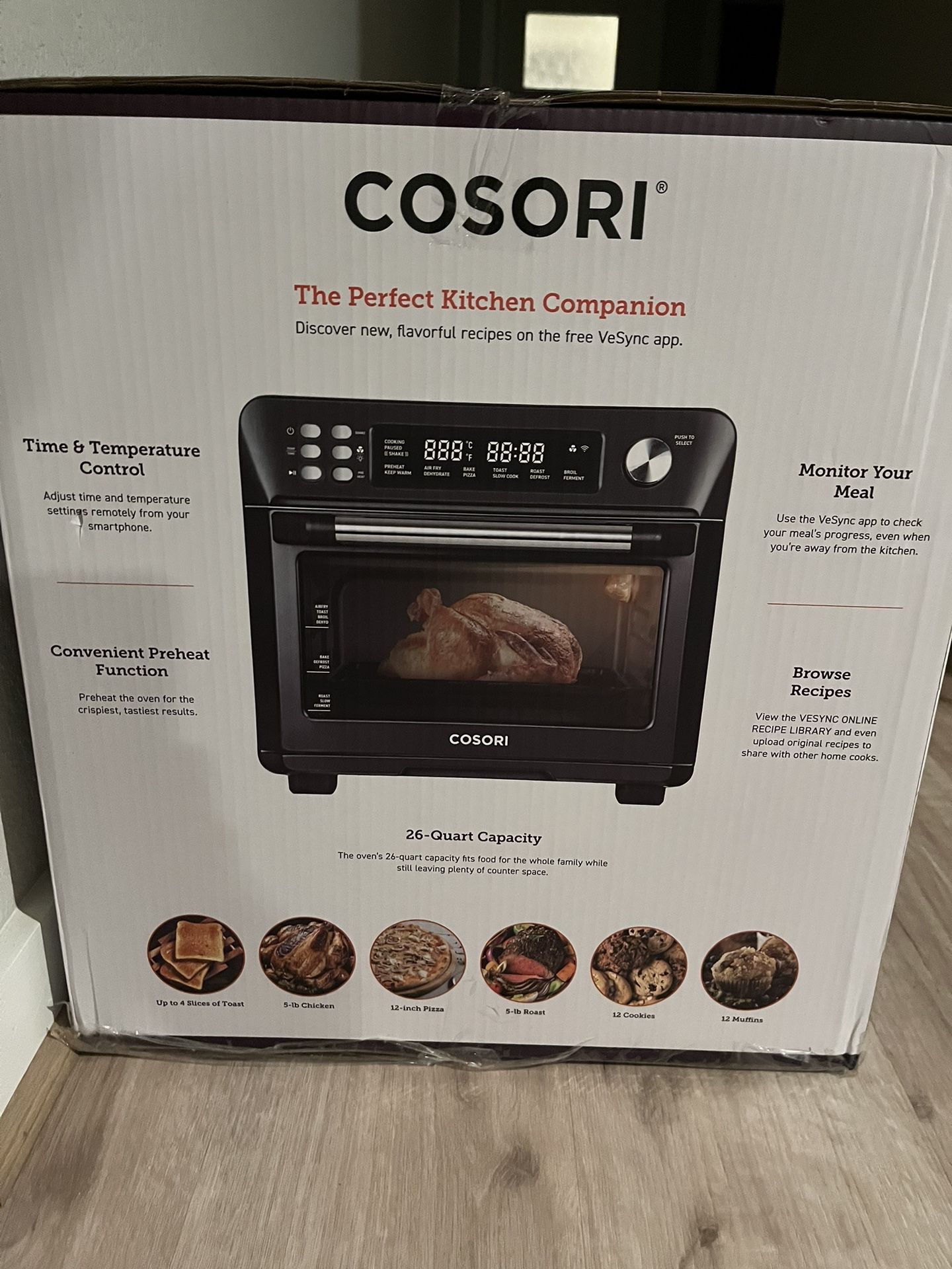 New Cosori Smart Air Fryer Toaster Oven