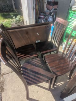 Used kitchen table with chairs