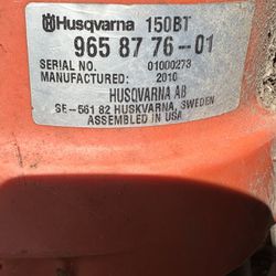 Husqvarna 150BT Backpack Leaf Blower Gas Powered