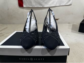 Karen Scott Gillis Black Dress Heels - Size 6.5