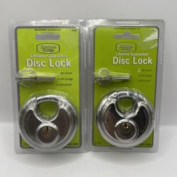 Disc Locks, 2  Items Set, 2-3/4" Dia Replacement ES-670