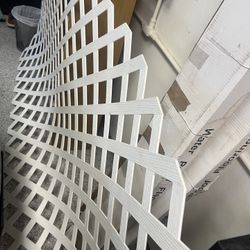 New White Garden Plastic Lattice