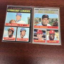 Topps 70-1(contact info removed)Baseball Cards Tom Seaver Bob Gibson Fergie Jenkins Juan Marichal Steve Carlton