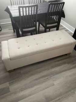 Queen Storage Ottoman Bench