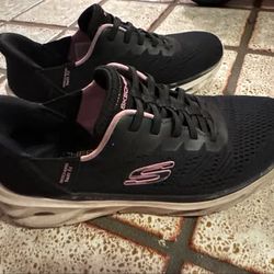 Skechers Hands Free Swift Fit Sneakers - Women's 7.5, Black/Pink