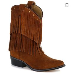 Shyanne Fringe Girls Western Boot