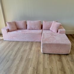 NEW PINK Viral TikTok Sectional Couch 🚛 SAME DAY DELIVERY