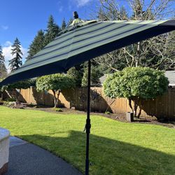 Sunbrella Patio Umbrella With Weighted Stand