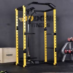 HulkFit Multi-Functional Adjustable Pro Series Power Rack Power Cage Exercise Equipment for Home Gym with Squat Rack Attachments and Accessories - Ben
