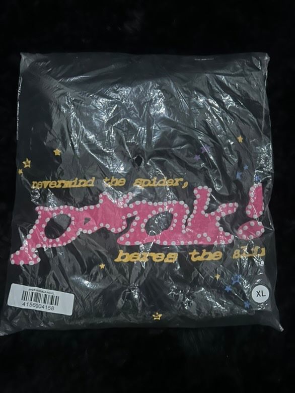 Black Spider Pink Hoodie XL,New Products : American Fashion Style Bags On Sale