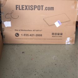 Black Desk Top Only 42”x24”x1”