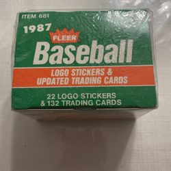 1987 Fleer Base Ball - Logo Sticker & Updated Trading Cards -Sealed