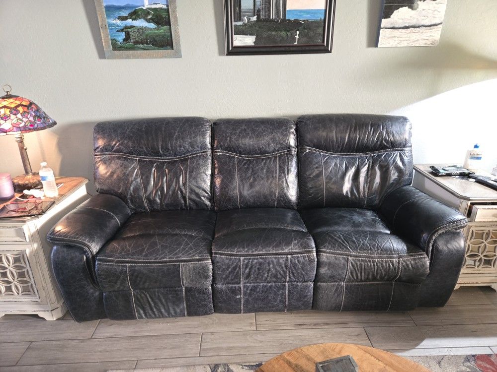 Leather Couch / Recliner