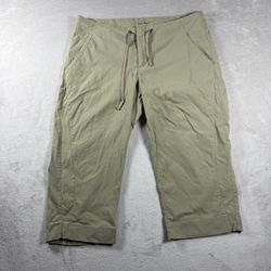 Columbia Omni-Shade Sun Protection Women’s Size 10 Beige Capri Pants Hiking#3F