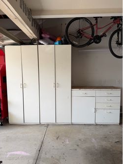 Garage cabinets and work bench