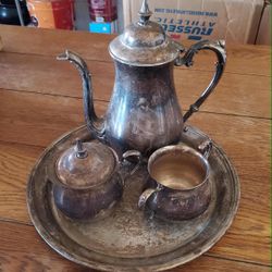 Silver Plated Tea Serving Set