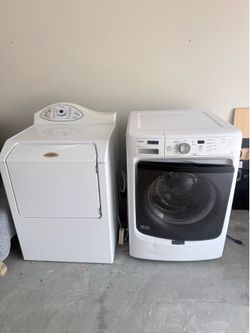 Washer and gas dryer