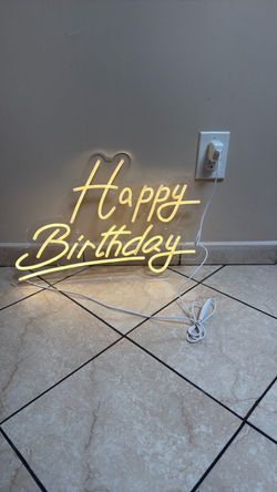 Led birthday sign