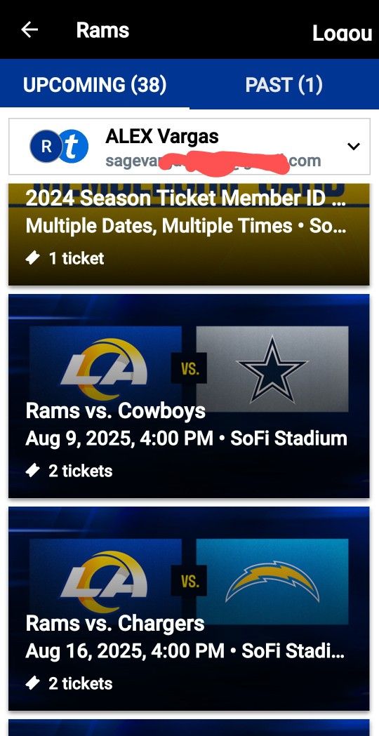 Rams Vs Cowboys & And Rams Vs Chargers