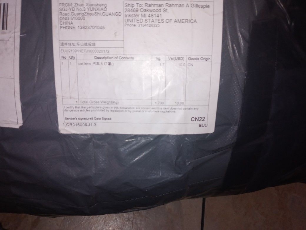 Audi Q7 Auto Lens & Plastic Light Cover 2011