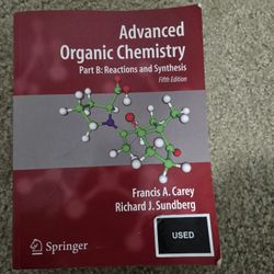 Advanced Organic Chemistry Part B
