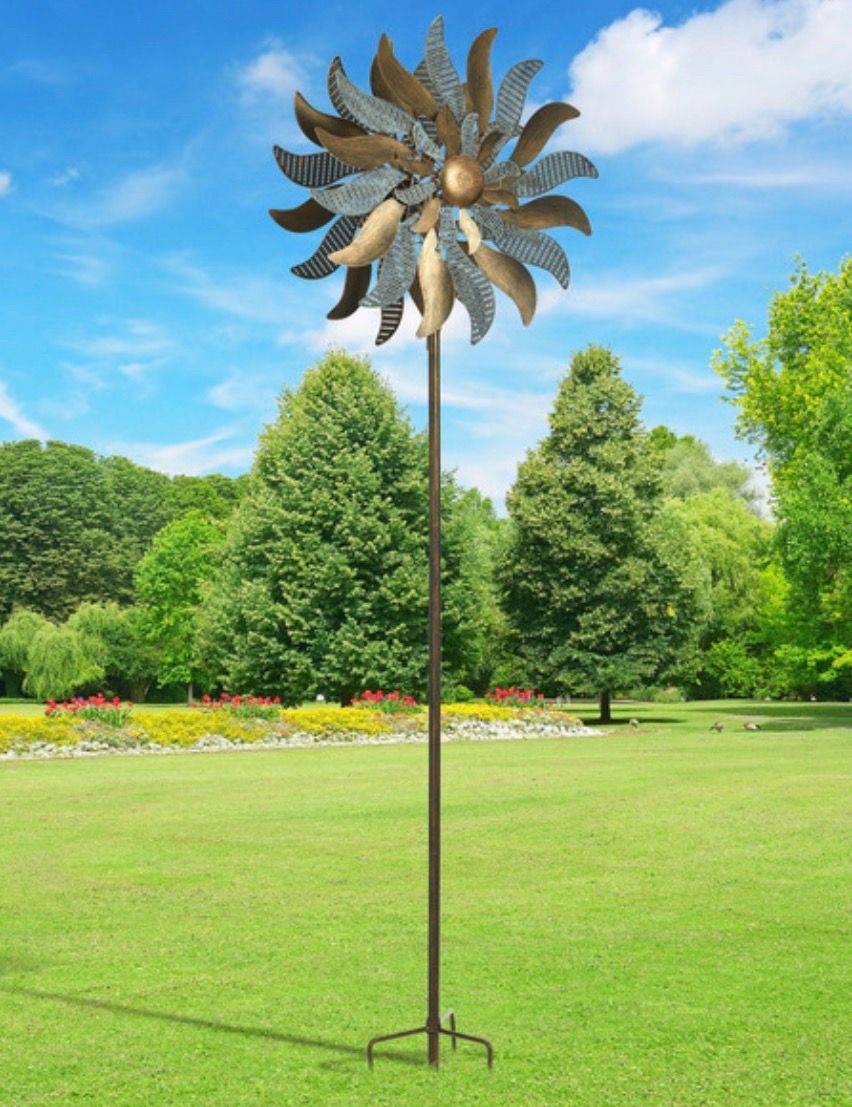 Stylecraft Metal Flower Wind Spinner