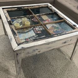 Coffee Table with window top