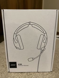 Bose A30 Aviation Headset Bluetooth (A30-BT) Dual  Plug  NEW