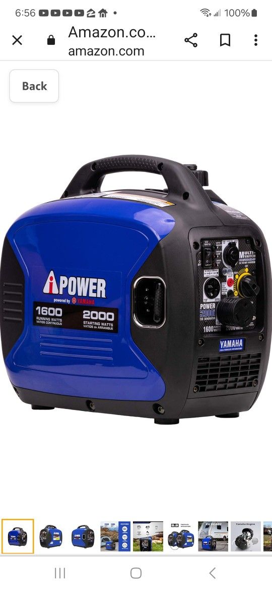 Inverter Generator 2000w Yamaha $450