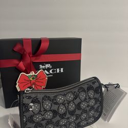 The Coach Originals Swinger 20 Crystal black Signature Jacquard Shoulder Bag