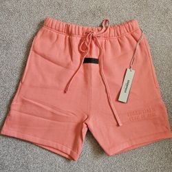 Fear of God Essentials Shorts Coral Size XXS-XXL 100％ AUTHENTIC 