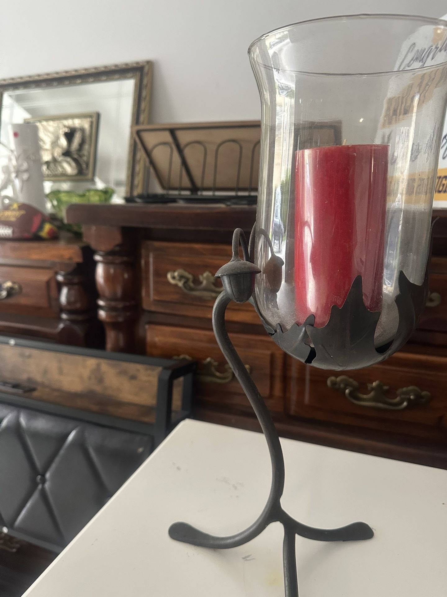 Beautiful Black Candleholder