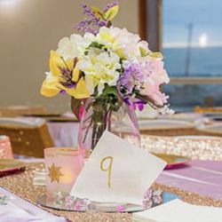 Center Pieces Tangled Theme Quince Decor