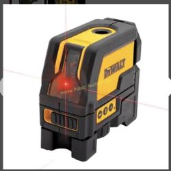 DEWALT Cross Line and Spot Laser Level, Red, 165 Ft. (DW0822)

