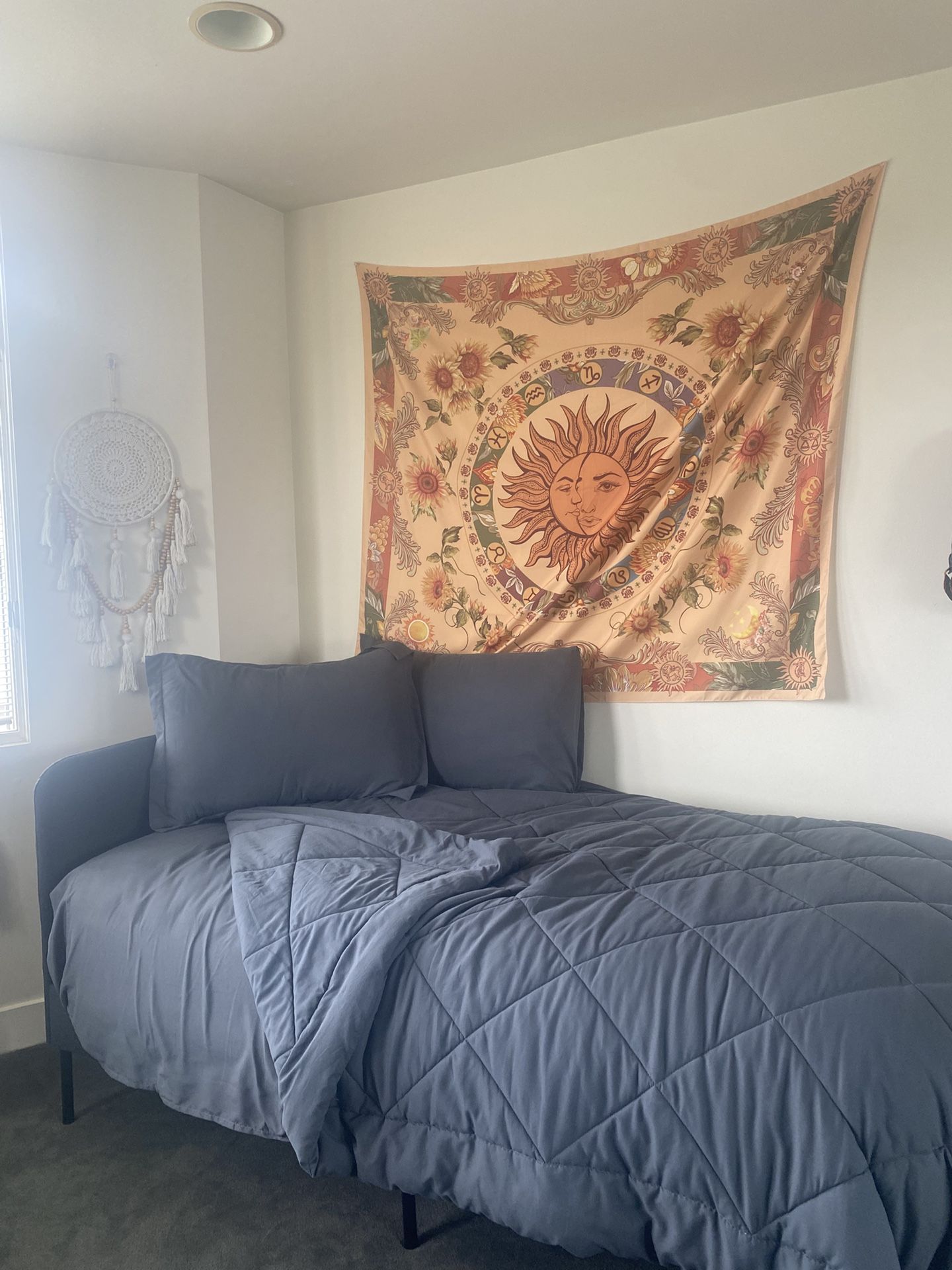 Twin Bed frame & Mattress- ( Mattress Topper and Bedding Optional)