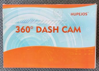 NEW HUPEJOS V7 360° Dash Cam – 4 Cameras + 128GB