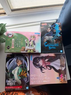 Anime figured $10 for 4 boxes - super sale