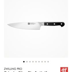 New In Box Zwilling Pro Chefs Knife 