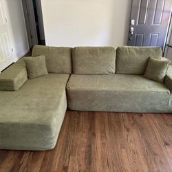 Wayfair Green Teddy Bear Sectional