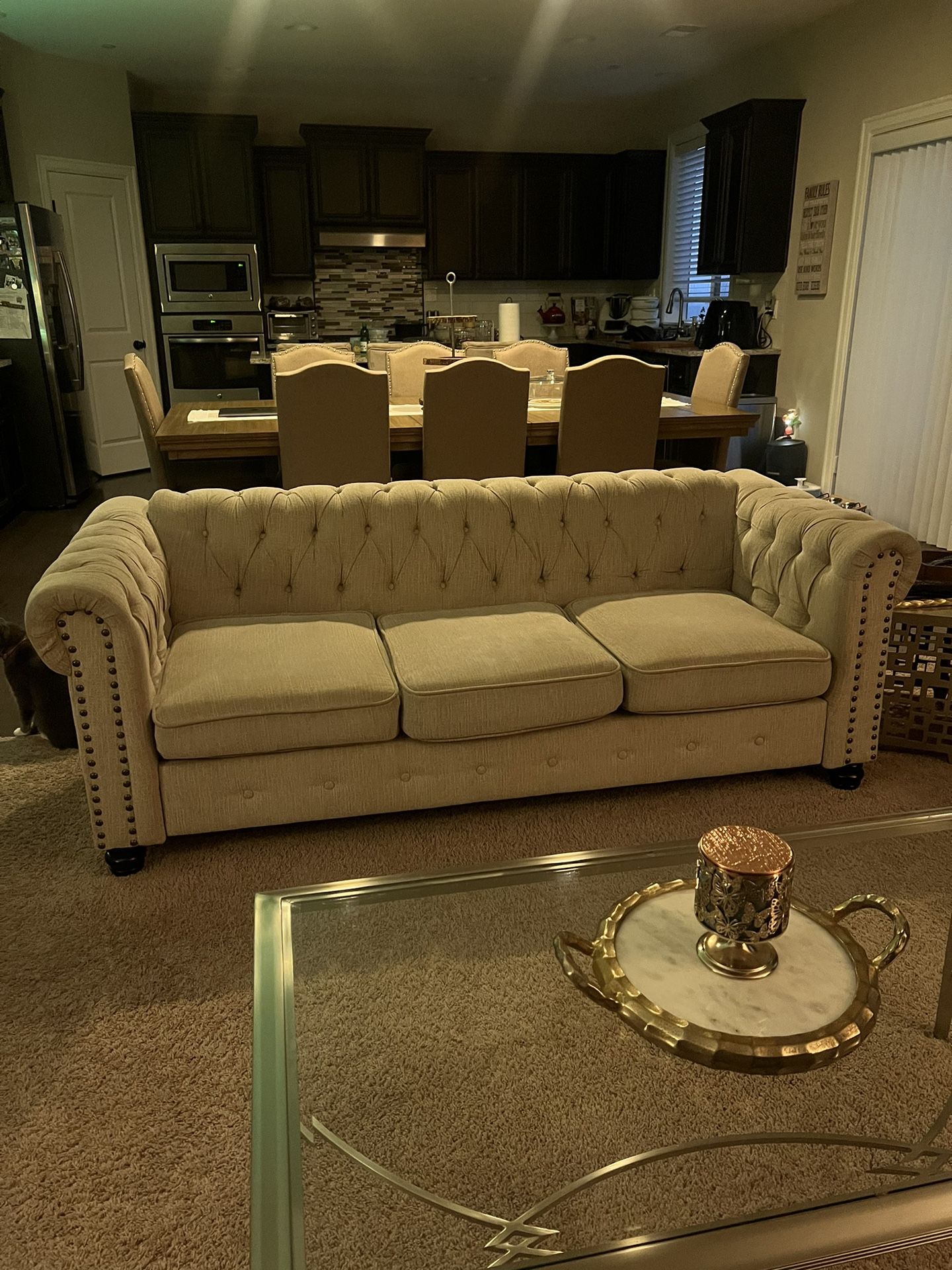 3 Seater Tufted Couch