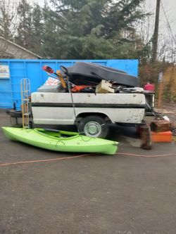 Ford Trailer, Solid Very Good Condition For It's Age , Tailgate Works Perfectly, Read Description.